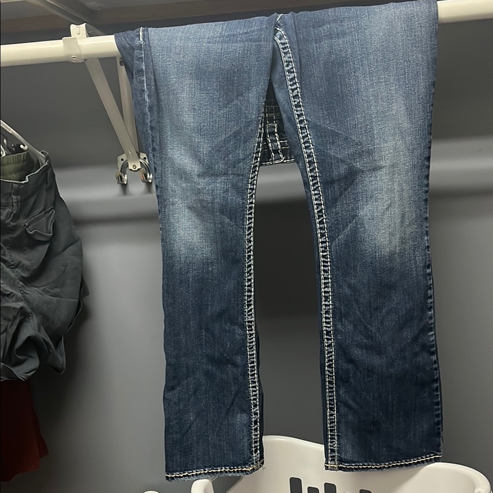Silver Jeans Women's Straight Leg in Deep Blue